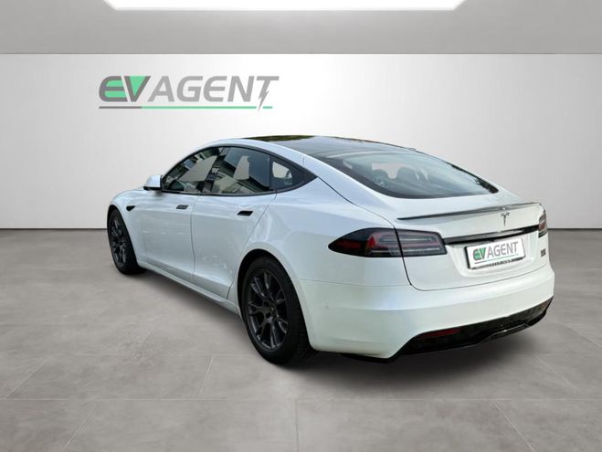 Tesla Model S Plaid 1020 ch blanc de 2023