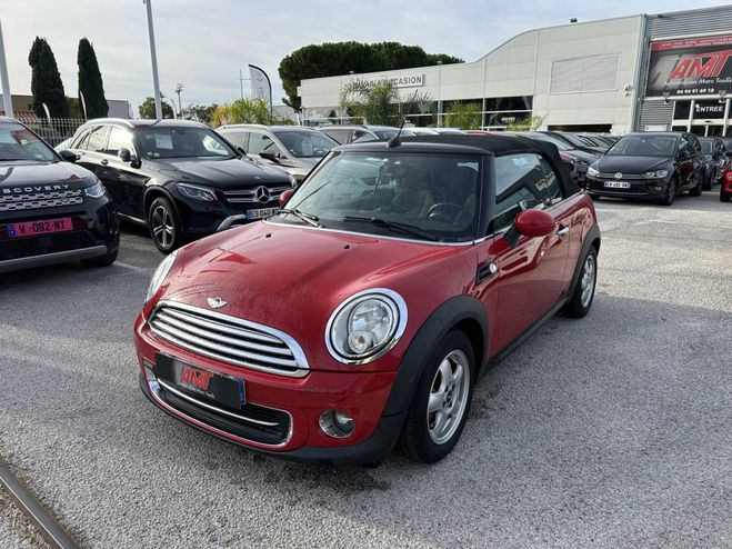 Mini Cooper 122 ch cabriolet ROUGE de 2010