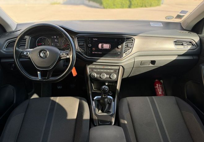Volkswagen T Roc 1.6 TDI 115Ch LOUNGE CARPLAY CAMERA DE R Blanc de 2018