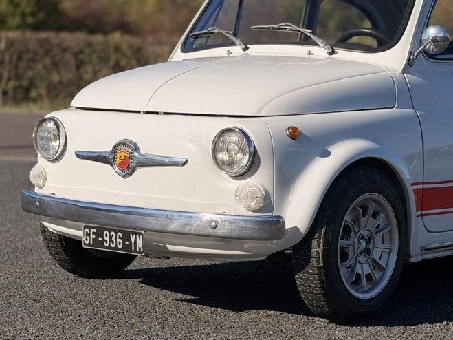 Fiat 500 Abarth 595 110f BLANC de 1971