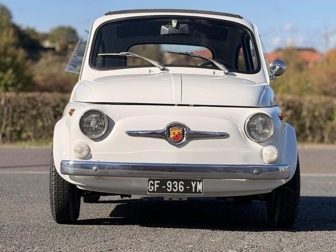 Fiat 500 Abarth 595 110f BLANC de 1971