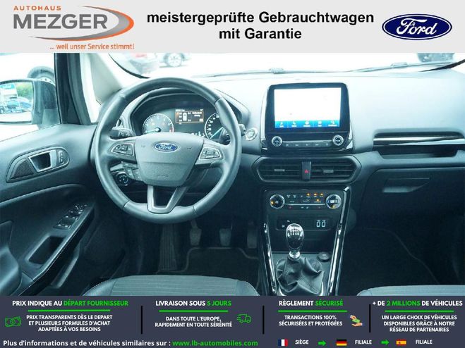 Ford Ecosport 1.0 EcoBoost 125ch BVM Noir M�tallique de 2019