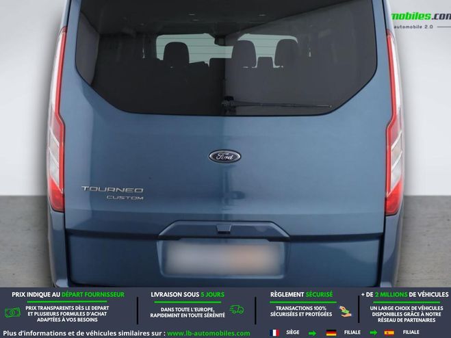 Ford Tourneo Custom 320 L2H1 2.0 EcoBlue 130 BVA Bleu M�tallique de 2021