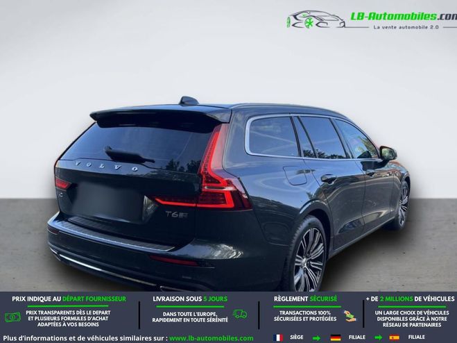 Volvo V60 T6 AWD 253 ch + 145 ch BVA Gris M�tallique de 2020