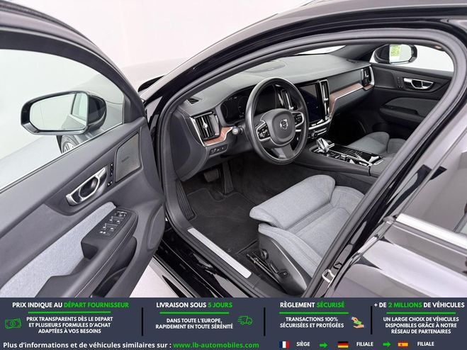 Volvo V60 T6 AWD 253 ch + 145 ch BVA Noir M�tallique de 2021