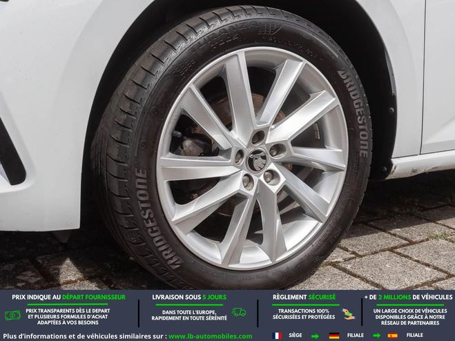 Skoda Scala 1.0 TSI 116 ch BVM Blanc M�tallique de 2019