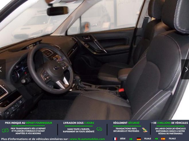 Subaru Forester 2.0 150 ch BVA Blanc M�tallique de 2018
