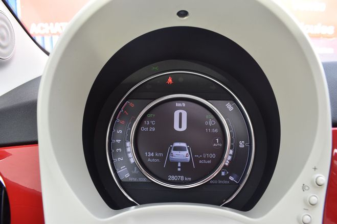 Fiat 500 1.2 8V 69CH S&S LOUNGE  DUALOGIC ROUGE de 2020
