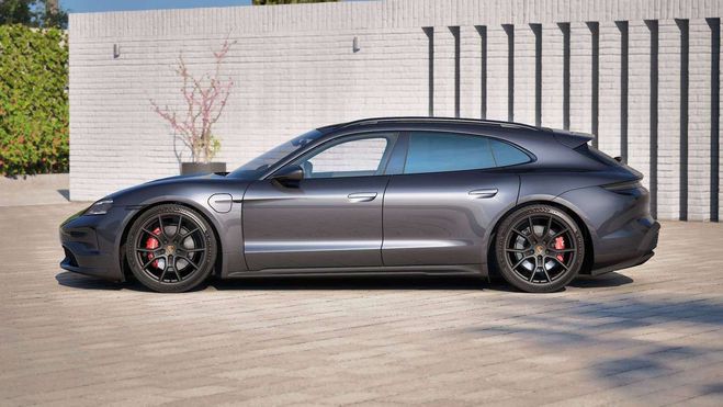 Porsche Taycan 4S Sport Turismo 105 kWh-PERF BATT -CHRO Gris M�tallis� de 