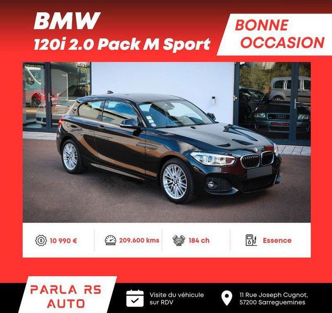 BMW Serie 1 LCI (F21) 120i 2.0 16V 184ch pack M Spor Noir de 2018