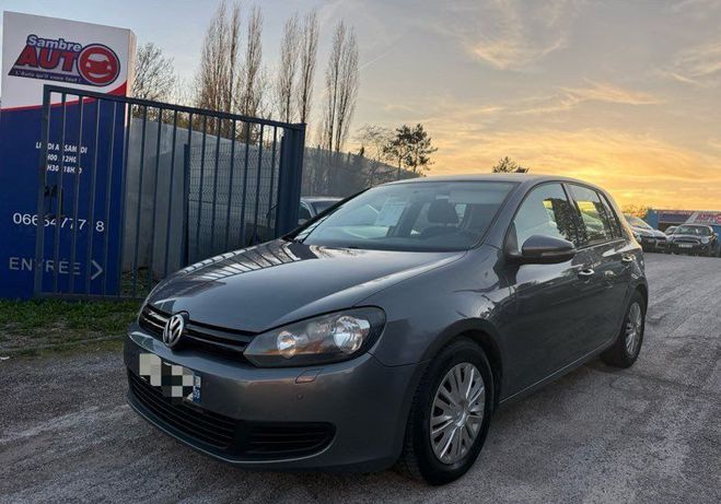 Volkswagen Golf Magnifique 6 en 1,6 tdi 105 cv gps Bluet Gris de 2010