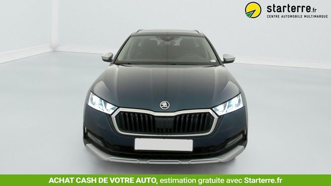 Skoda Octavia Combi 2.0 TDI 150 CH DSG7 4X4 SCOUT Bleu de 2022