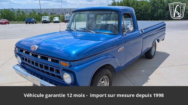 Ford F100 240 ci code a Bleu de 1965