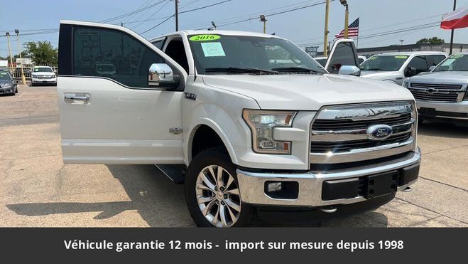 Ford F150 king ranch ethanol 5.0l supercrew 4x4 Blanc de 2016