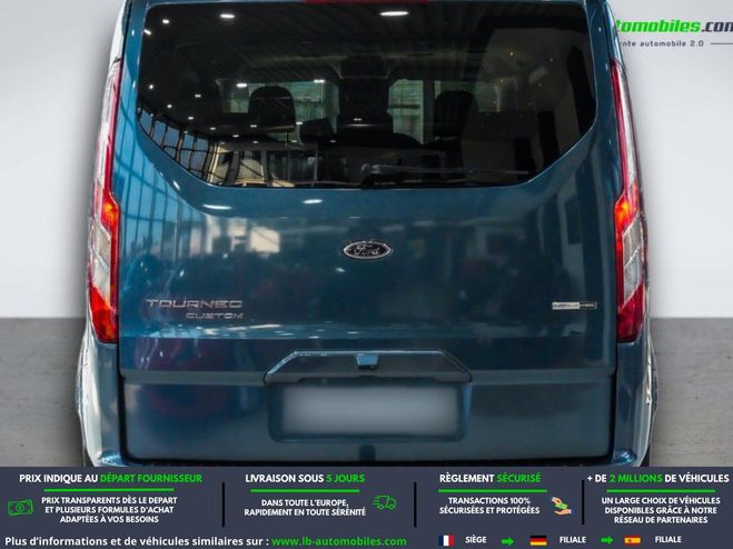 Ford Tourneo Custom 320 L2H1 2.0 EcoBlue 185 BVM Bleu M�tallique de 2021