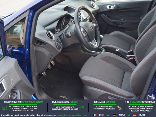Ford Fiesta 1.0 EcoBoost 140 ch BVM Bleu M�tallique de 2017