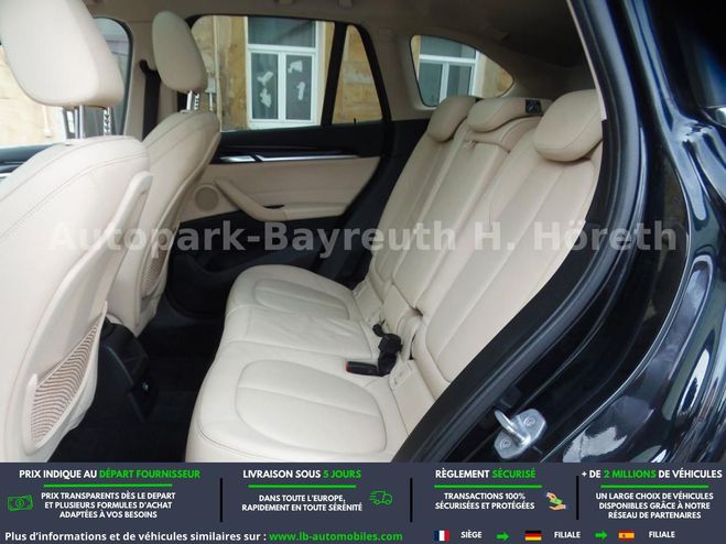BMW X1 sDrive 20i 192 ch BVA Noir M�tallique de 2017