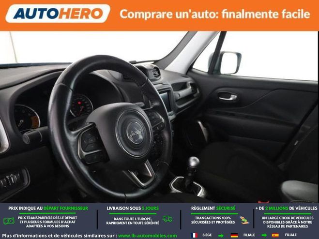 Jeep Renegade 1.6 Multijet 120 ch Vert M�tallique de 2019