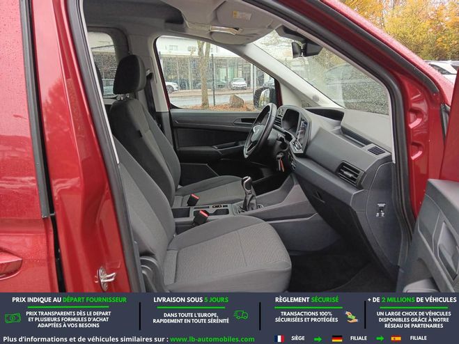 Volkswagen Caddy 2.0 TDI 122 BVM Rouge M�tallique de 2021